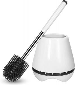 Quality 6.7*6.7*7.3 Toilet Brush Holder Set With Tweezers Cleaning 10.9 Ounces for sale