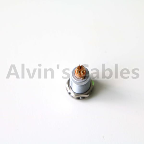 Lemo EGG 1B Video Camera Connectors Solder / Crimp Contact Type With Metal Circular Socket