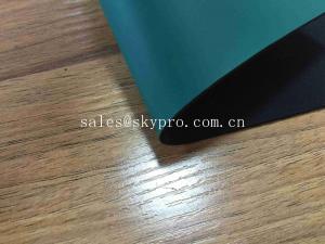 Quality Fireproof Antistatic Rubber Sheet 2mm Green Rubber Garage Floor Mat 1.4-1.7 G/Cm3 Density for sale