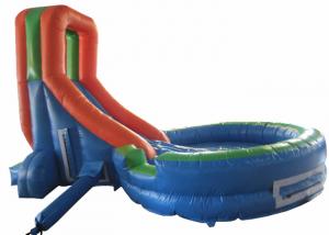 Quality Simplest inflatable water slide inflatable short slide with pool for children outdoor water slide for sale