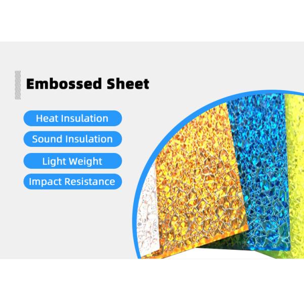 Custom Diamond Plate Sheets , Solid Polycarbonate Sheets 2mm 3mm 5mm