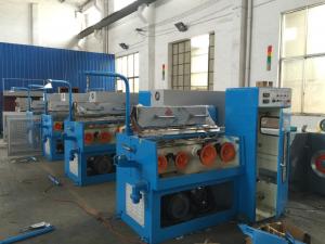 Cast Iron Structure Aluminium Wire Drawing Machine , Safe Fine Wire Drawing Machine