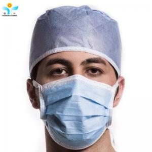 China SMS Medical Doctor Cap With Tape Non Woven Medical Hood Medic Surgical Caps Suitable For Hospital Doctor on sale