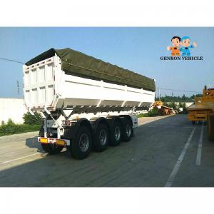 China Heavy Duty 3 Axles 60T Dump Truck Cargo Semi Trailer With Automatic Cord on sale