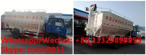 Quality RHD electronic discharging Dongfeng 4x2 10-15m3 Bulk Powder Feed Transport Truck Bulk-grain Carrier Bulk-materials Truck for sale