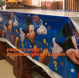 Quality vinyl tablecloth roll, vinyl peva printed table cloth in roll, 0.08mm to 0.25mm PVC/PEVA Double Side Printed wholesale t for sale