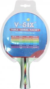 China 6mm Wood Board Good Table Tennis Paddle , Custom Ping Pong Rackets With Rubber on sale