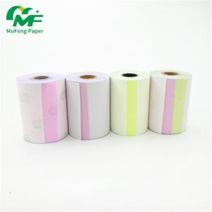 Quality Continuous 4 Ply 2 Ply Carbonless Paper Rolls High Brightness Long Years Image Life for sale