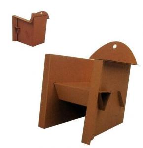 China Shopping Mall Paper Cardboard Chair For 2 - 5 Years Old Children on sale