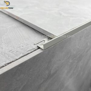 China L Shape Straight Edge 8mm Aluminium Tile Trim Profile thickness 1.1mm on sale