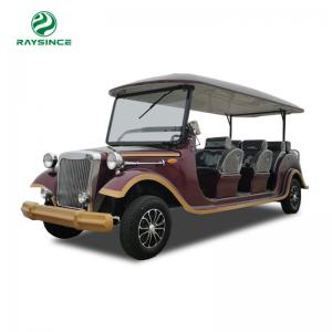 Quality Electric Classic Vintage Car with metal frame material/ Electric Sightseeing cart for park with 12 seats for sale