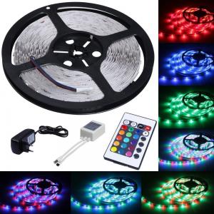 Quality 5m Length Color Changing LED Strip Lights 300 LEDs SMD 3528 With Remote Control for sale