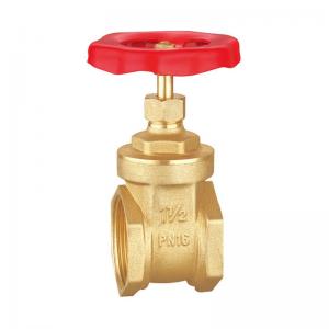 China Forged Brass Gate Valve 1/2 Inch Threaded Sand Blast Nickel Plated on sale