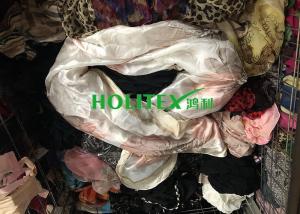 Quality Female Second Hand Scarves / Used Scarves Silk Material For Southeast Asia for sale