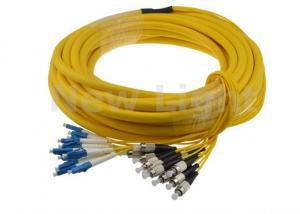 Quality Indoor 12 Core Single Mode Fiber Optic Cable / LC FC Patch Cord With Good Durability for sale