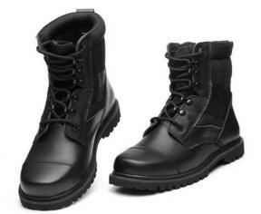 Quality Steel Toe And Shank Cap Boots Tactical Police Boots Lightweight for sale