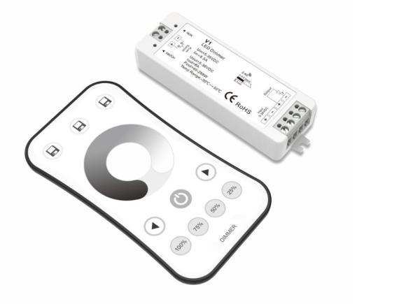 Buy Auto Transmitting LED Strip Light Dimmer Unit With Wireless Controller For Color Box Set at wholesale prices