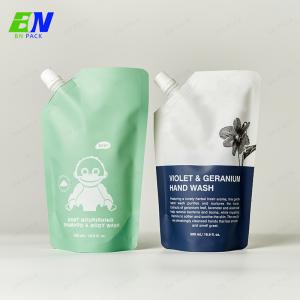 China Eco Friendly 100% Recyclable Double PE Spout Pouch Refill Liquid Packaging Bag on sale