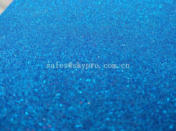 Buy Flexible EVA Foam Rubber Sheets 1mm Thickness Blue Self - Adhesive Glitter at wholesale prices