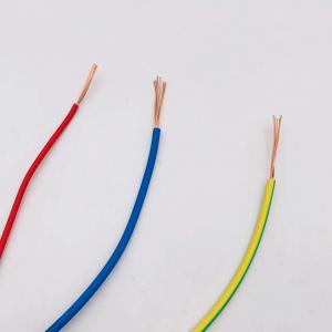 Quality Antiwear Heatproof Single Core Insulated Wire , Multicolor PVC Single Core Cable for sale