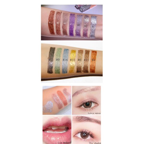 High Pigment Liquid Eye Shadow Private Label Shiny Eyeshadow waterproof