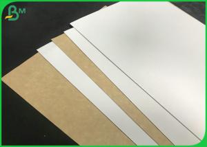 Quality Flip Sided Kraft Paper Board White Solid Surface Brown Color Back For Food Box for sale