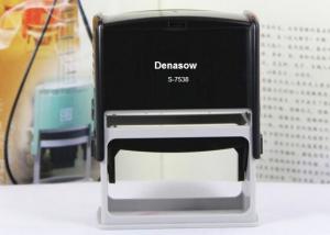 Quality Denasow Square 75x38mm Red/Black Plastic Self-inking Big Custom Return Address Stamp for sale