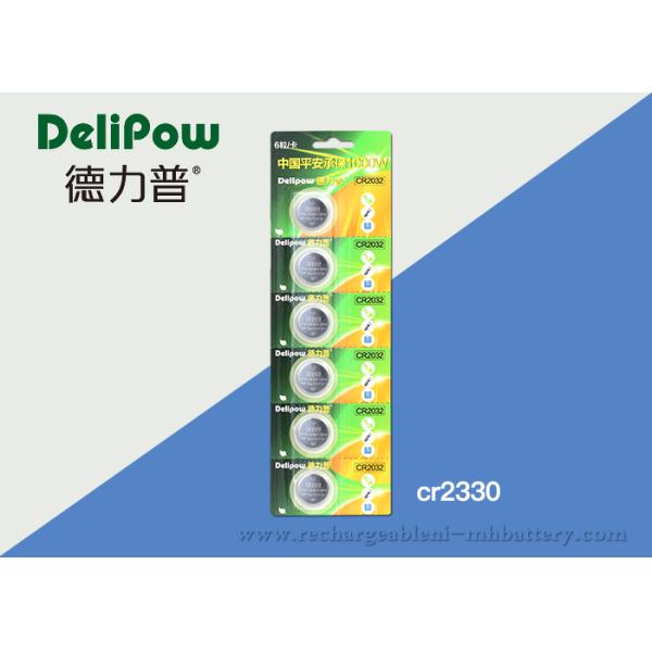 Eco Friendly CR2330 Battery Button Cell Max Dimension 20.0*3.2mm