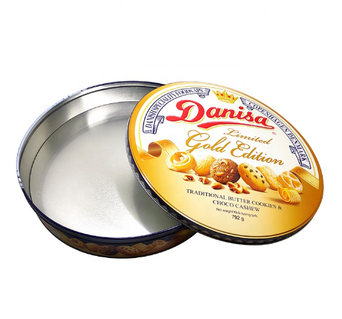 ODM Food Grade Metal Tin Box Cookie Biscuit Tin Container
