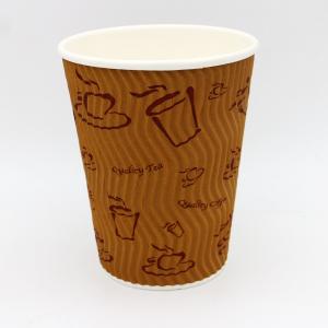 Quality Different color paper cup, paper coffee cup, ripple paper cup for sale
