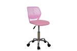 Fabric Seat Armless Office Chairs Mid Back , Adjustable Height Kids Computer