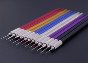 Quality Multiple Colour Semi Permanent Eyebrow Tattoo Pen Round Lock Needle for sale