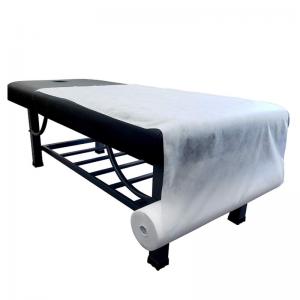 China SMS AAMI Disposable Bed Sheet SMMS Medical Table Cover Bedsheet on sale