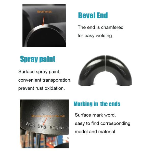 DN15 To DN2000 CS SS Pipe Fitting DIN EN10253 Seamless Welded Rust Proof Oil