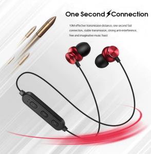 China 4.2 version quick connection metal bluetooth wireless binaural headset stereo subwoofer bluetooth headset metal magnetic on sale