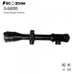 Quality SECOZOOM Tactical Long Range Scopes Mil Dot High Light Transmission SFP 2-24x50 Rifle Scope for sale