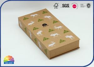 Quality Uv 4c Print Magnetic Flip Open Book Packaging Kraft Paper Box for sale
