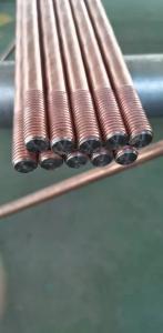 China Hot Tub 16mm Earthing Rod Chemical Copper Plated Ground Rod 1.2m on sale