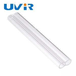 Quality Heat Resistant Transparent Quartz Tube , Clear Twin Tube Infrared Lamps for sale