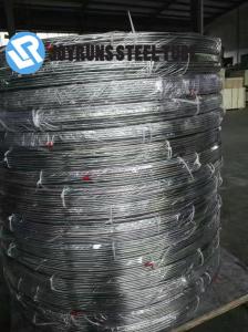 China EN10139 DC04 Double Wall Steel Tube 7.94MM*0.9MM Zinc Galvanised Steel Pipe Coil on sale