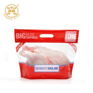 Quality VMPET EXPE Stand Up Pouch With Handle Roast Chicken Plastic Packaging For Frozen Food for sale