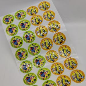 China Oval Adhesive Label Stickers Rolls Sheets Synthetic CMYK Pp Sticker Paper on sale