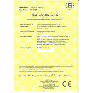 Jinan Lijiang Automation Equipment Co., Ltd. Certifications