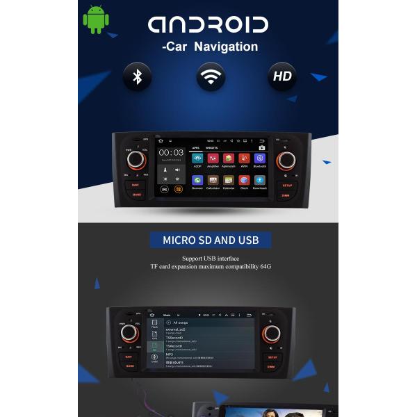 Car DVD Player Android 7.1 with 6.1 inch touch screen For OLD PUNTO