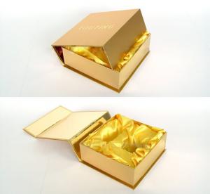 Quality Customized Gold Present Wine Gift Cardboard Boxes with Lids for Wedding for sale