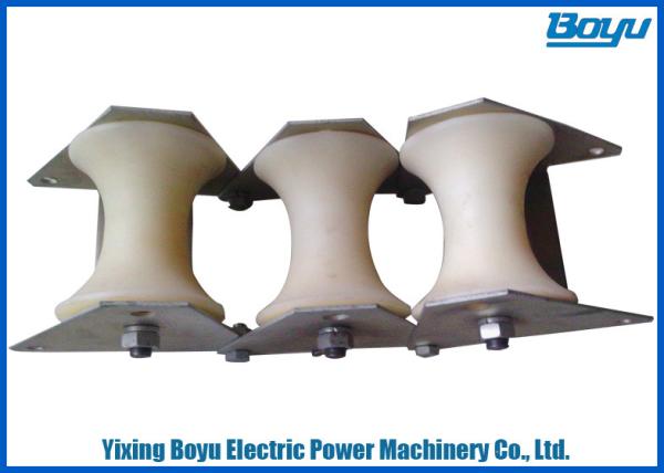 Buy Conductor Stringing Blocks Triple Cable Pulley with Rated Load 10kN Linear and Angular at wholesale prices