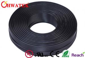 China UNSHLD PVC BK 3.45X7.4MM Flat Ribbon Cable UL 2464 3Fx18AWG(41/0.16T) on sale