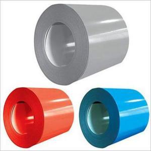 China Corrugated GI PPGI Colour Coated Sheet Galvanized Steel 50 Microns Zn/Az on sale