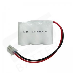 Quality 3.6V 1800mah Emergency Lighting Battery Pack Nimh Rechargeable Cell for sale
