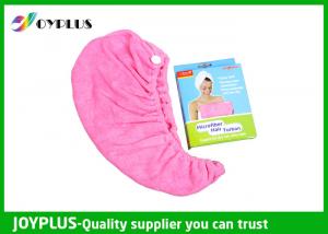 Quality Various Colors Hair Drying Towel Wrap , Quick Dry Hair Towels 250GSMg for sale